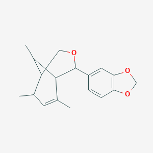 4-Benzo[1,3]dioxol-5-yl-6,8,9-trimethyl-3-oxa-bicyclo[3.3.1]non-6-ene