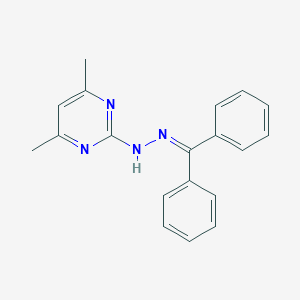 molecular formula C19H18N4 B403826 Diphenylmethanone (4,6-dimethylpyrimidin-2-yl)hydrazone 