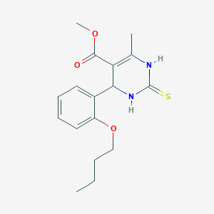 methyl 6-(2-butoxyphenyl)-2-mercapto-4-methyl-1,6-dihydro-5-pyrimidinecarboxylate