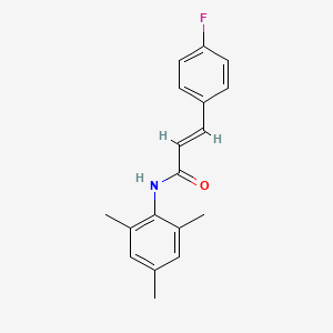 molecular formula C18H18FNO B4038326 3-(4-氟苯基)-N-甲苯磺酰基丙烯酰胺 