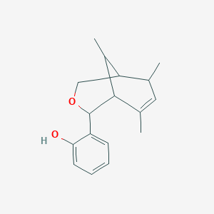 molecular formula C17H22O2 B403833 2-(6,8,9-Trimethyl-3-oxabicyclo[3.3.1]non-7-en-2-yl)phenol 
