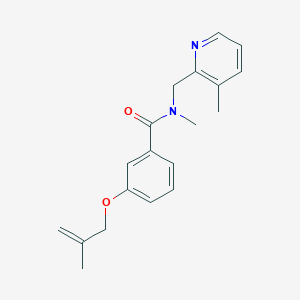 N-methyl-3-[(2-methylprop-2-en-1-yl)oxy]-N-[(3-methylpyridin-2-yl)methyl]benzamide