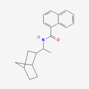 N-(1-{BICYCLO[2.2.1]HEPTAN-2-YL}ETHYL)NAPHTHALENE-1-CARBOXAMIDE