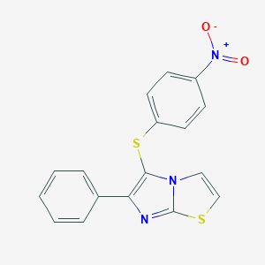 5-((4-Nitrophenyl)thio)-6-phenylimidazo[2,1-b]thiazole