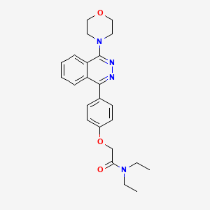 molecular formula C24H28N4O3 B4038391 N,N-二乙基-2-{4-[4-(4-吗啉基)-1-酞嗪基]苯氧基}乙酰胺 