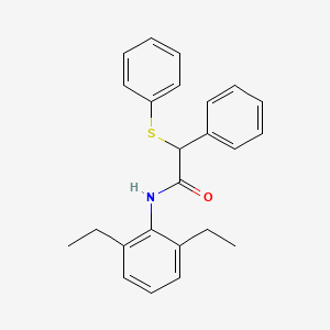 N-(2,6-diethylphenyl)-2-phenyl-2-(phenylsulfanyl)acetamide