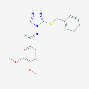 (3-Benzylsulfanyl-[1,2,4]triazol-4-yl)-(3,4-dimethoxy-benzylidene)-amine