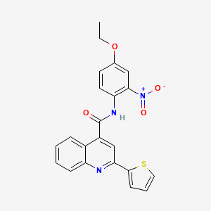 N-(4-ethoxy-2-nitrophenyl)-2-(2-thienyl)-4-quinolinecarboxamide