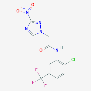 N-(2-Chloro-5-trifluoromethyl-phenyl)-2-(3-nitro-[1,2,4]triazol-1-yl)-acetamide