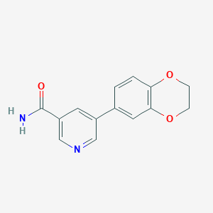 5-(2,3-dihydro-1,4-benzodioxin-6-yl)nicotinamide