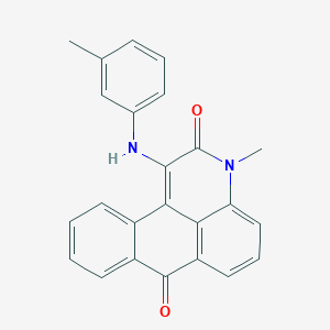 molecular formula C24H18N2O2 B403852 3-Methyl-1-m-tolylamino-3H-naphtho[1,2,3-de]quinoline-2,7-dione 