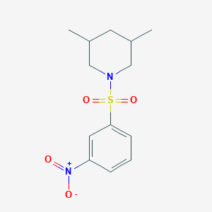 3,5-dimethyl-1-[(3-nitrophenyl)sulfonyl]piperidine