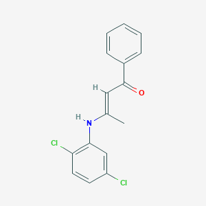 3-[(2,5-dichlorophenyl)amino]-1-phenyl-2-buten-1-one