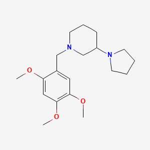 3-(1-pyrrolidinyl)-1-(2,4,5-trimethoxybenzyl)piperidine