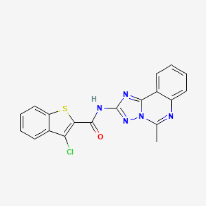 3-chloro-N-(5-methyl-[1,2,4]triazolo[1,5-c]quinazolin-2-yl)-1-benzothiophene-2-carboxamide