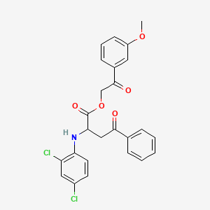 2-(3-methoxyphenyl)-2-oxoethyl 2-[(2,4-dichlorophenyl)amino]-4-oxo-4-phenylbutanoate