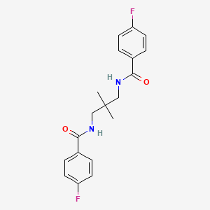 N,N'-(2,2-DIMETHYL-1,3-PROPANEDIYL)BIS(4-FLUOROBENZAMIDE)