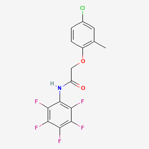 2-(4-chloro-2-methylphenoxy)-N-(pentafluorophenyl)acetamide