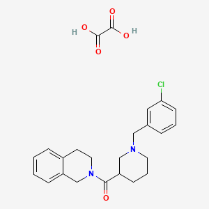 2-{[1-(3-chlorobenzyl)-3-piperidinyl]carbonyl}-1,2,3,4-tetrahydroisoquinoline oxalate