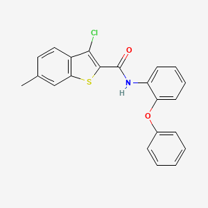 3-chloro-6-methyl-N-(2-phenoxyphenyl)-1-benzothiophene-2-carboxamide