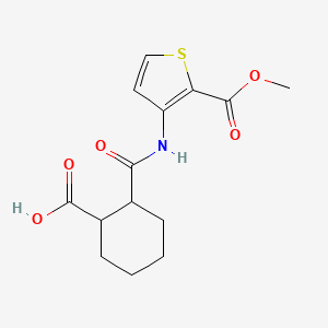 2-{[2-(Methoxycarbonyl)thiophen-3-yl]carbamoyl}cyclohexanecarboxylic acid