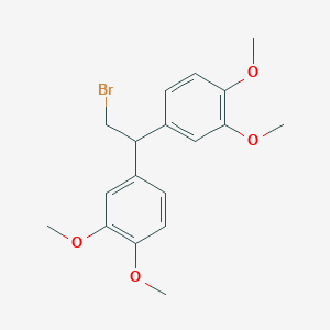 molecular formula C18H21BrO4 B403866 4-[2-Bromo-1-(3,4-dimethoxyphenyl)ethyl]-1,2-dimethoxybenzene 