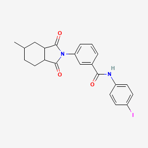 N-(4-iodophenyl)-3-(5-methyl-1,3-dioxooctahydro-2H-isoindol-2-yl)benzamide