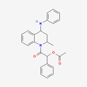 2-[2-methyl-4-(phenylamino)-3,4-dihydroquinolin-1(2H)-yl]-2-oxo-1-phenylethyl acetate