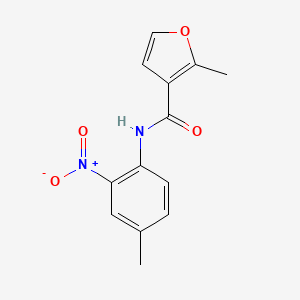 2-methyl-N-(4-methyl-2-nitrophenyl)furan-3-carboxamide