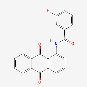 N-(9,10-dioxo-9,10-dihydroanthracen-1-yl)-3-fluorobenzamide