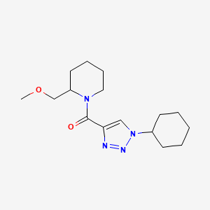 molecular formula C16H26N4O2 B4038771 1-[(1-环己基-1H-1,2,3-三唑-4-基)羰基]-2-(甲氧基甲基)哌啶 