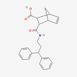 3-[(3,3-Diphenylpropyl)carbamoyl]bicyclo[2.2.1]hept-5-ene-2-carboxylic acid