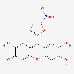 2,6,7-trihydroxy-9-(5-nitro-2-furyl)-3H-xanthen-3-one