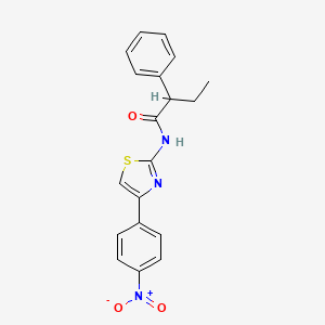 N-[4-(4-nitrophenyl)-1,3-thiazol-2-yl]-2-phenylbutanamide