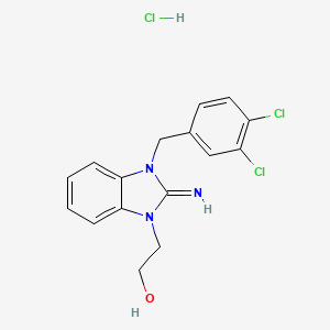 2-[3-[(3,4-dichlorophenyl)methyl]-2-iminobenzimidazol-1-yl]ethanol;hydrochloride