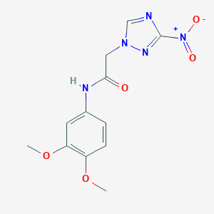 N-(3,4-dimethoxyphenyl)-2-{3-nitro-1H-1,2,4-triazol-1-yl}acetamide