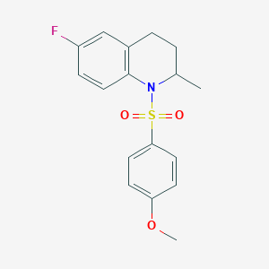 6-fluoro-1-[(4-methoxyphenyl)sulfonyl]-2-methyl-1,2,3,4-tetrahydroquinoline