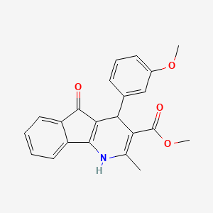 methyl 4-(3-methoxyphenyl)-2-methyl-5-oxo-4,5-dihydro-1H-indeno[1,2-b]pyridine-3-carboxylate