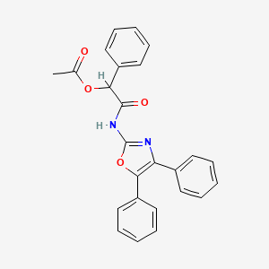 2-[(4,5-diphenyl-1,3-oxazol-2-yl)amino]-2-oxo-1-phenylethyl acetate