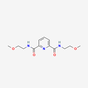 molecular formula C13H19N3O4 B4038949 N,N'-bis(2-methoxyethyl)pyridine-2,6-dicarboxamide 