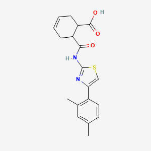 6-({[4-(2,4-dimethylphenyl)-1,3-thiazol-2-yl]amino}carbonyl)-3-cyclohexene-1-carboxylic acid