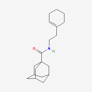 molecular formula C19H29NO B4038963 N-[2-(1-环己烯-1-基)乙基]-1-金刚烷甲酰胺 