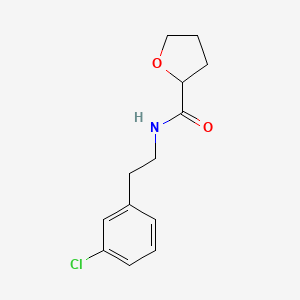 molecular formula C13H16ClNO2 B4038985 N-[2-(3-chlorophenyl)ethyl]oxolane-2-carboxamide 