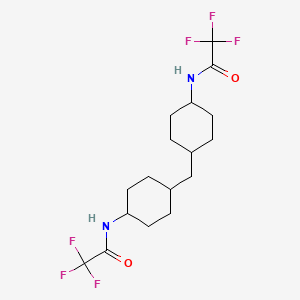 molecular formula C17H24F6N2O2 B4039008 N,N'-(methylenedi-4,1-cyclohexanediyl)bis(2,2,2-trifluoroacetamide) 