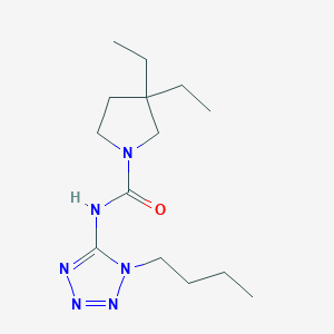 N-(1-butyl-1H-tetrazol-5-yl)-3,3-diethylpyrrolidine-1-carboxamide