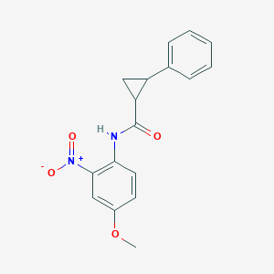 N-(4-methoxy-2-nitrophenyl)-2-phenylcyclopropane-1-carboxamide