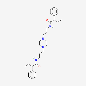 N,N'-(piperazine-1,4-diyldipropane-3,1-diyl)bis(2-phenylbutanamide)