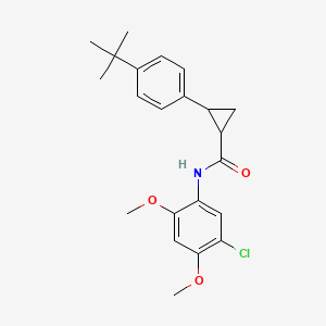 2-(4-tert-butylphenyl)-N-(5-chloro-2,4-dimethoxyphenyl)cyclopropanecarboxamide