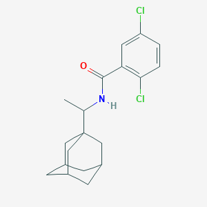 molecular formula C19H23Cl2NO B4039062 2,5-dichloro-N-[1-(tricyclo[3.3.1.1~3,7~]dec-1-yl)ethyl]benzamide 