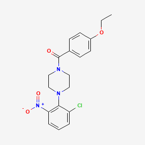 1-(2-chloro-6-nitrophenyl)-4-(4-ethoxybenzoyl)piperazine